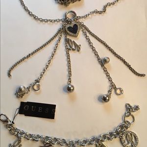NWT Guess necklace and bracelet set.